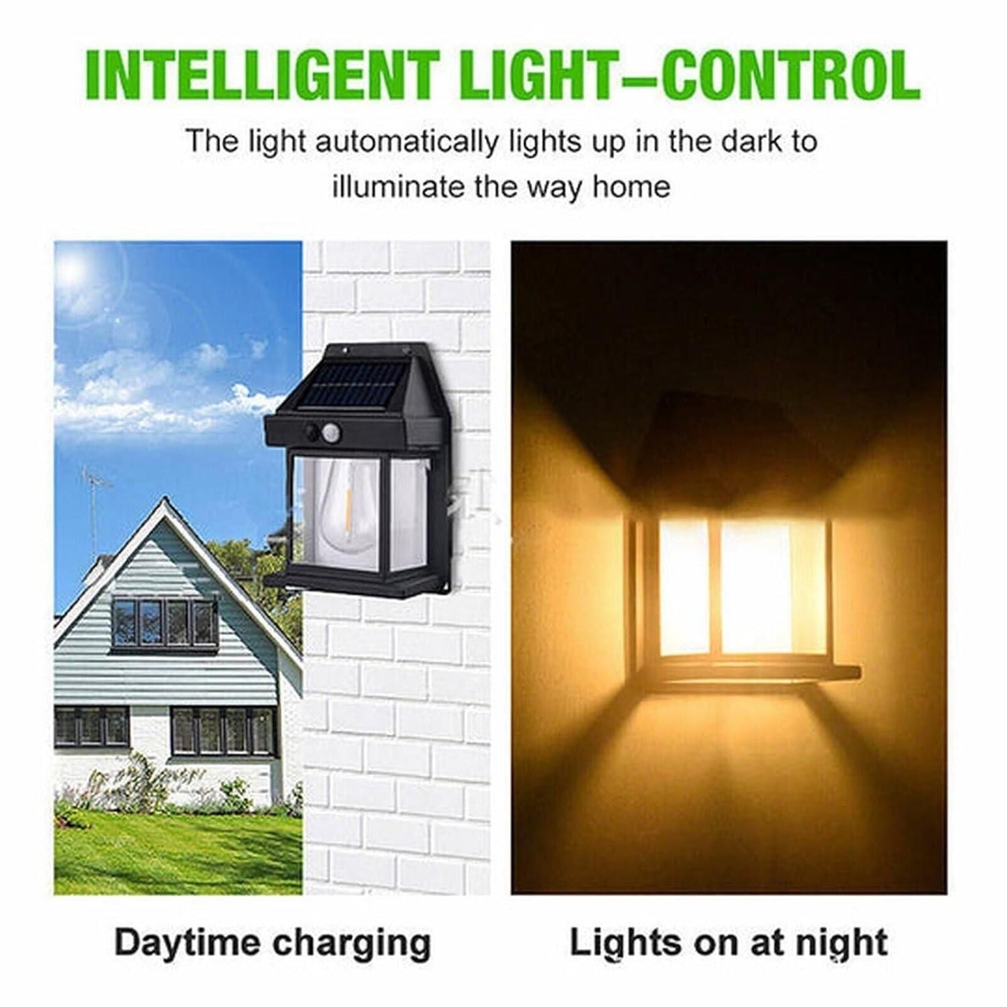 Solar Light Outdoor Wall Light – Waterproof LED Garden & Security Lamp
