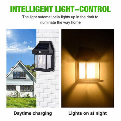 Solar Light Outdoor Wall Light – Waterproof LED Garden & Security Lamp